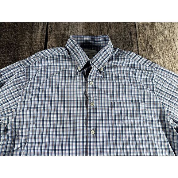 Peter Millar Summer Comfort Performance Men's Large Long Sleeve Button Down - Picture 2 of 8